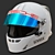 UVEX FP5 White: Advanced UV Protection Helmet 3D model small image 1