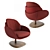 Elegant Opium Porada Armchair 3D model small image 1