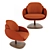 Elegant Opium Porada Armchair 3D model small image 2