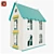 Woodlines Arina Dollhouse: Interactive Design, Turbo Smooth, 60x50x40 cm 3D model small image 5