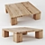 Merlin Table by La Redoute (100x28x100 cm) 3D model small image 1