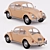 Vintage Volkswagen Beetle 1300 - Classic Car Model 3D model small image 1