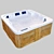 Luxury Wood Soaking Tub 3D model small image 1