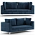 Luxury Charles Denelli Sofa 3D model small image 1