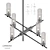 Elegant Luminoso Chandelier 3D model small image 1