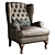 Classic Handcrafted Manchester Armchair 3D model small image 3