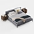 Modern Frigerio Taylor Bed Set 3D model small image 3