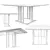 Modern Meridiani Tables for Urban Spaces 3D model small image 3