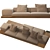 Luxury Dock Sofa: Stylish Elegance 3D model small image 3