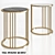 Elegant Tincani Quartz Side Table 3D model small image 1