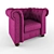 Cozy Newry Armchair: Perfectly Comfortable 3D model small image 1