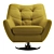 Comfort Lounge: Stylish Armchair Boss 3D model small image 2