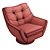 Comfort Lounge: Stylish Armchair Boss 3D model small image 5
