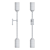Hanston A Glass Wall Lamp - Elegant Lighting Solution 3D model small image 3