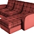 Blom Corner: Modern Corner Sofa with Sleeper 3D model small image 5