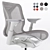 Ergonomic Low-Back Cosm Chair 3D model small image 2