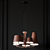 Tria Hanging Lamp: Contemporary Lighting Elegance 3D model small image 3