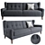 Arno Sofa: Stylish and Functional Furniture 3D model small image 1