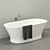 Slim Elegance: Porcelanosa Bath 3D model small image 2