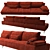 Gammarr SAKS Sofa: Modern Elegance 3D model small image 2