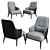 Compact Armchair - 670x650xH950 3D model small image 2