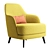 Elegant Poli Armchair 3D model small image 2