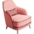 Elegant Poli Armchair 3D model small image 5
