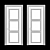 Sleek Volhovec CENTRO Door Set 3D model small image 4