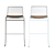 Sleek Crate & Barrel Tig Bar Stool 3D model small image 4