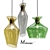 Elegant Glass Pendant Lamp Malvasia 3D model small image 1