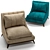 Galatea Armchair by Annibale Colombo 3D model small image 2