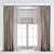 Roman Curtain with Drapery 3D model small image 1