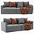 Sleek and Stylish Sofa Set 3D model small image 2