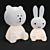 Mr Maria Lamp Collection: Miffy & Brown Bear 3D model small image 4