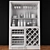 Stainless Wine Bar Closet with Coolers 3D model small image 4