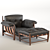 Modern Mole Armchair Set 3D model small image 1