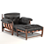 Modern Mole Armchair Set 3D model small image 4