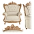 Elegant Versale Armchair: The epitome of style 3D model small image 1