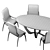 Bizzotto Symphony Oval Table & Chair 3D model small image 5