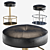 Thibault Black Leather Bar Stool 3D model small image 2