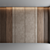 Luxury Wood Veneer Panel Set 3D model small image 1