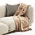 Paola Lenti MELLOW: Sleek 2 Seater Sofa 3D model small image 2