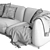 Paola Lenti MELLOW: Sleek 2 Seater Sofa 3D model small image 5