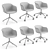 Muuto Fiber Office Armchair 3D model small image 5