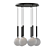 RAFFIN 6 Pendant Glass Lamp 3D model small image 1