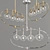 Modern Sleek Bynoe 4-Light Pendant 3D model small image 1
