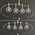 Modern Sleek Bynoe 4-Light Pendant 3D model small image 2