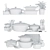 Le Creuset Cookware Collection 3D model small image 2