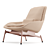 Sleek Field Lounge Chair: Modern Design for Unbeatable Comfort 3D model small image 2