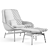 Sleek Field Lounge Chair: Modern Design for Unbeatable Comfort 3D model small image 3